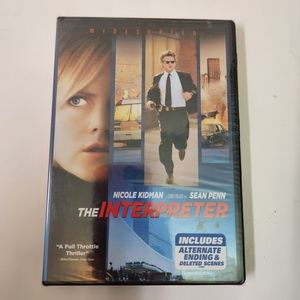 🆕🎬3/15 The Interpreter DVD, 2005, Widescreen Action Thriller Nicole Kidman